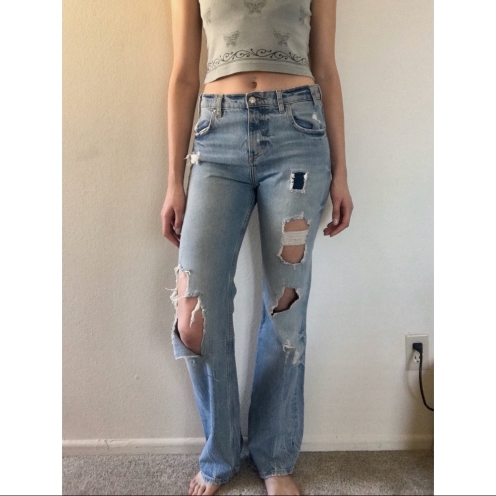Zara “Tribute to the 70s” Long Flare Jeans